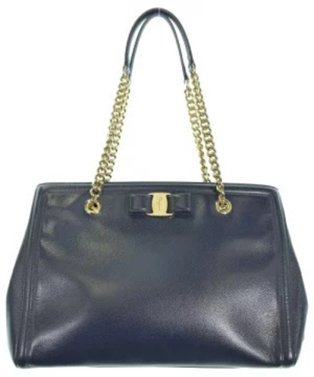 Salvatore Ferragamo Tote Bag Navy Blue